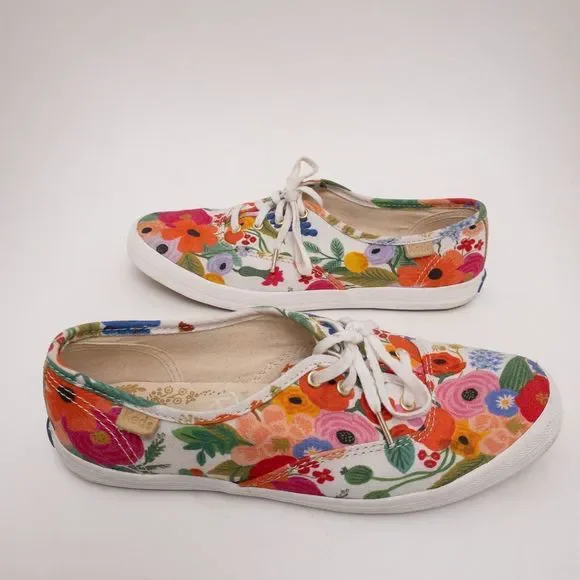 KEDS x RIFLE PAPER CO. Champion Garden Party Sneaker Size 6 - Picture 10 of 12
